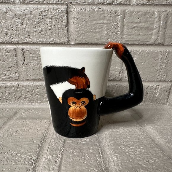 Cost Plus World Market Other - World Market Monkey Chimp Ape Coffee Tea Mug Cup Arm is Handle